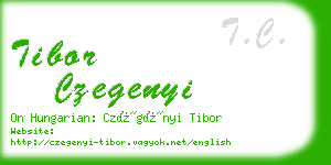 tibor czegenyi business card